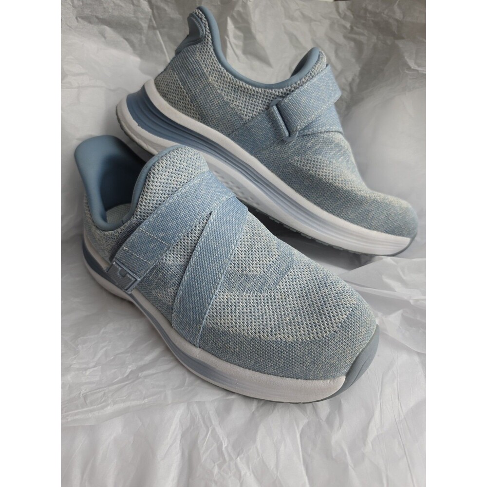 Orthofeet Naya Hands-Free Walking Shoes Womens Sz 9 X-Wide 2E Light Blue Comfort